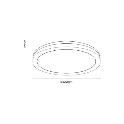 Plafonnier extérieur MARLON LED/18W/230V 4000K IP54 noir