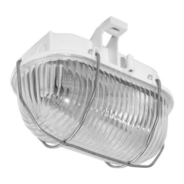 Plafonnier extérieur OVAL 1xE27/60W/230V IP44 blanc
