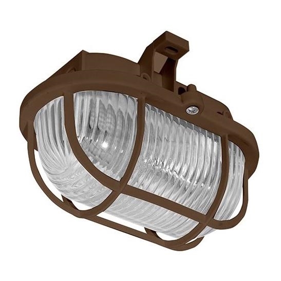 Plafonnier extérieur OVAL 1xE27/60W/230V IP44 marron