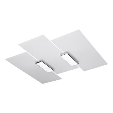Plafonnier FABIANO 3xE27/60W/230V blanc/chrome brillant