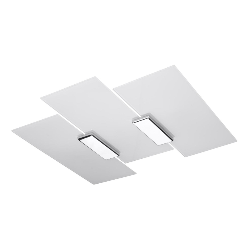 Plafonnier FABIANO 3xE27/60W/230V blanc/chrome brillant