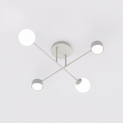 Plafonnier fixé au plafond HOLON 2xG9/8W/230V + 2xGX53/12W gris