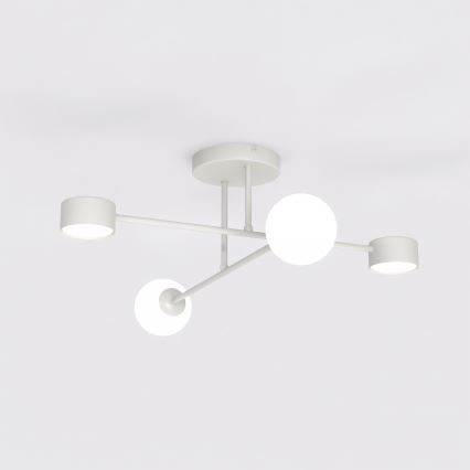 Plafonnier fixé au plafond HOLON 2xG9/8W/230V + 2xGX53/12W gris