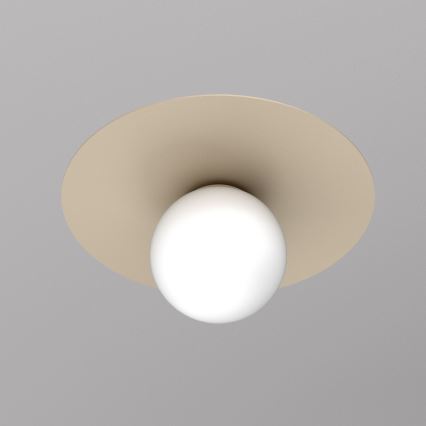 Plafonnier FLAT 1xE27/15W/230V Ø 35 cm beige