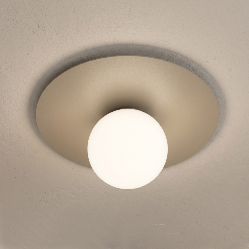 Plafonnier FLAT 1xE27/15W/230V Ø 35 cm beige