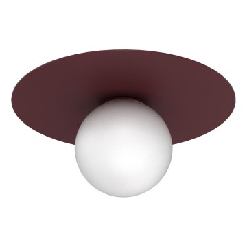 Plafonnier FLAT 1xE27/15W/230V Ø 35 cm bordeaux