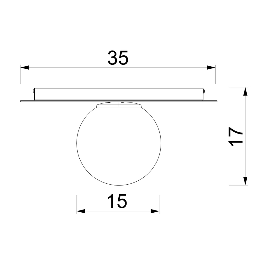Plafonnier FLAT 1xE27/15W/230V Ø 35 cm crème