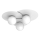 Plafonnier FLAT 3xE27/15W/230V 55x60 cm blanc