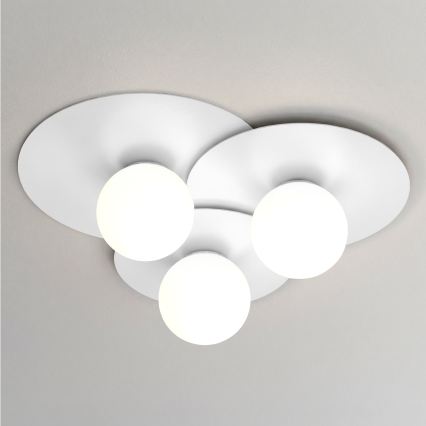 Plafonnier FLAT 3xE27/15W/230V 55x60 cm blanc