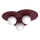 Plafonnier FLAT 3xE27/15W/230V 55x60 cm bordeaux