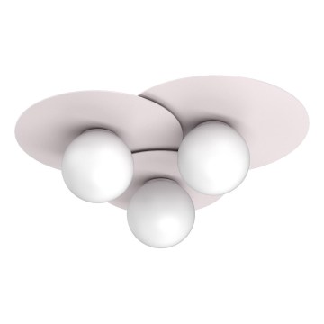 Plafonnier FLAT 3xE27/15W/230V 55x60 cm crème