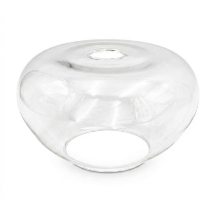 Plafonnier FLO WOOD 1xE27/15W/230V chêne/verre transparent Ø 22 cm