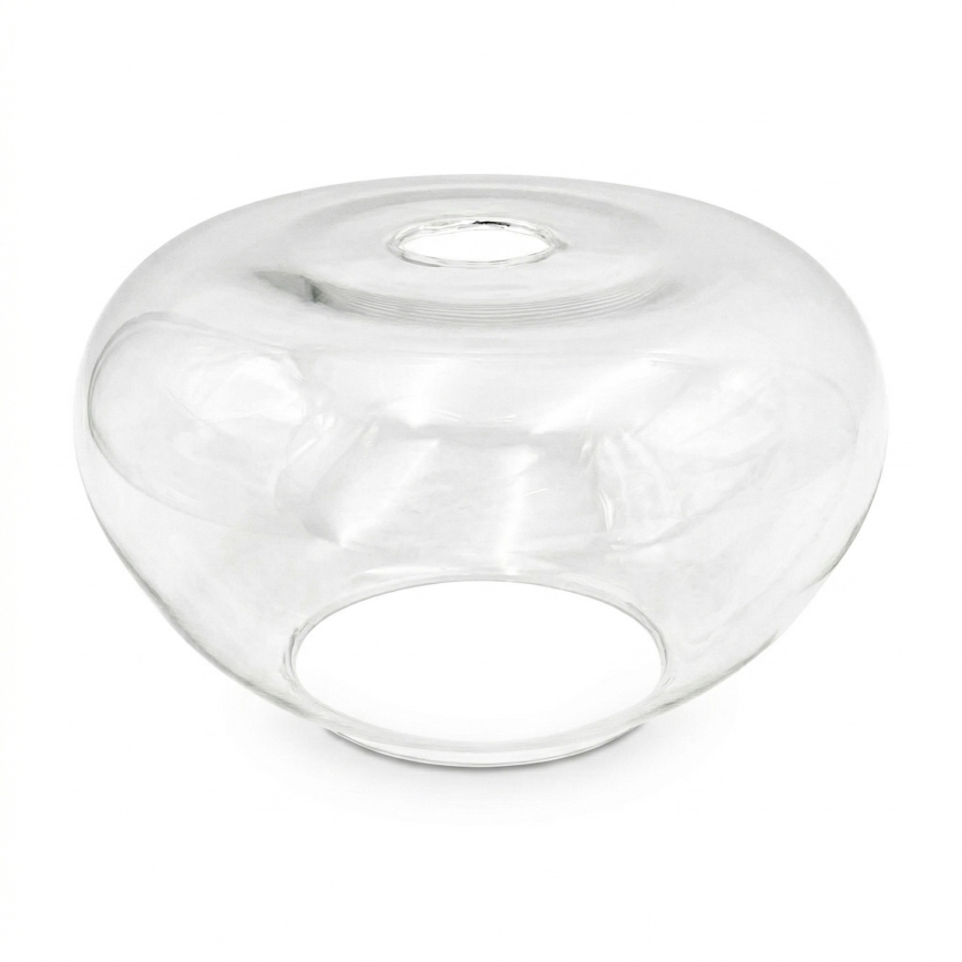 Plafonnier FLO WOOD 1xE27/15W/230V chêne/verre transparent Ø 22 cm