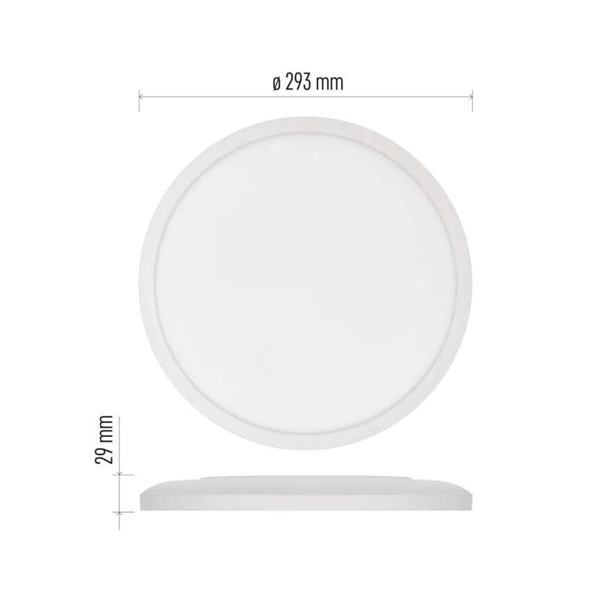 Plafonnier FLORI LED/18W/230V 4000K blanc d. 29 cm
