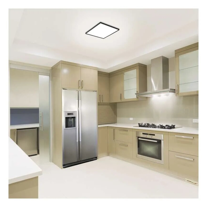 Plafonnier FLORI LED/18W/230V 4000K noir 29x29 cm