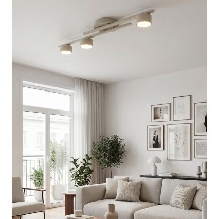 Plafonnier FRAGMENT 3xGX53/12W/230V beige