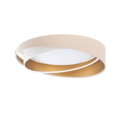 Plafonnier GALAXY MODERN LED/24W/230V Ø 55 cm beige/blanc/or