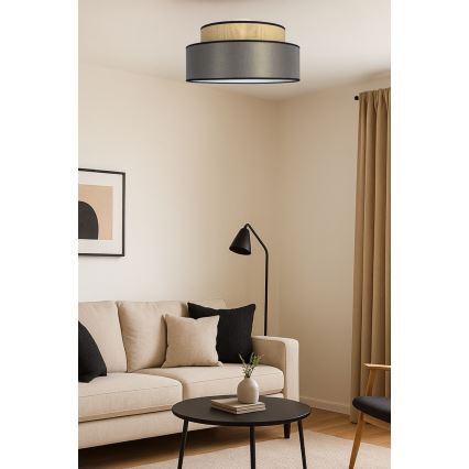 Plafonnier GRACE 1xE27/60W/230V beige/marron