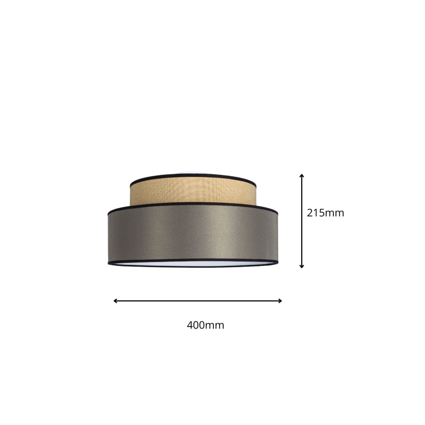 Plafonnier GRACE 1xE27/60W/230V beige/marron