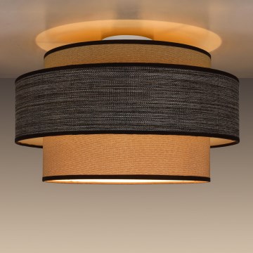 Plafonnier GRACE 1xE27/60W/230V beige/marron