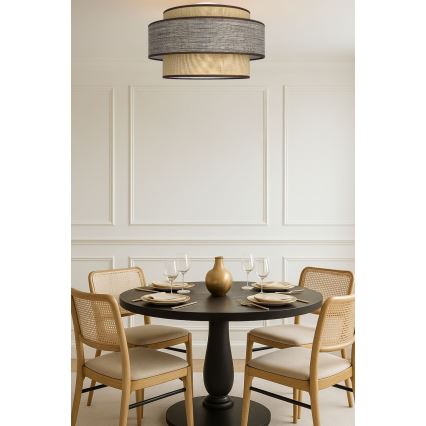 Plafonnier GRACE 1xE27/60W/230V beige/marron