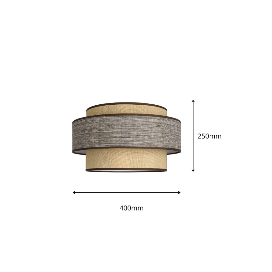 Plafonnier GRACE 1xE27/60W/230V beige/marron