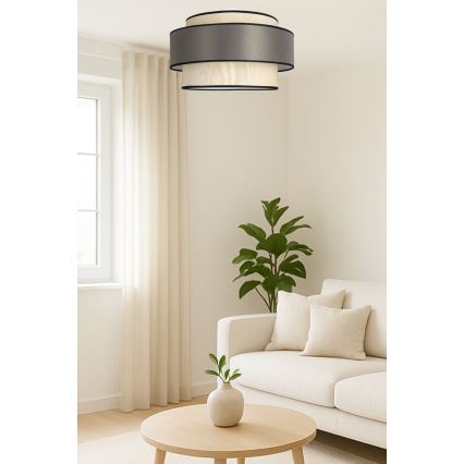 Plafonnier GRACE 1xE27/60W/230V crème/gris