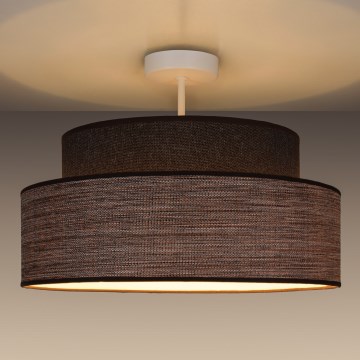 Plafonnier GRACE 1xE27/60W/230V d. 40 cm marron/beige