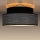 Plafonnier GRACE 1xE27/60W/230V d. 40 cm noir/gris