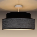 Plafonnier GRACE 1xE27/60W/230V d. 40 cm noir/gris