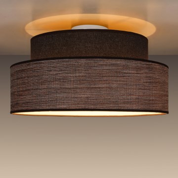 Plafonnier GRACE 1xE27/60W/230V marron/beige