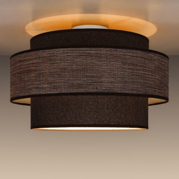 Plafonnier GRACE 1xE27/60W/230V marron/beige