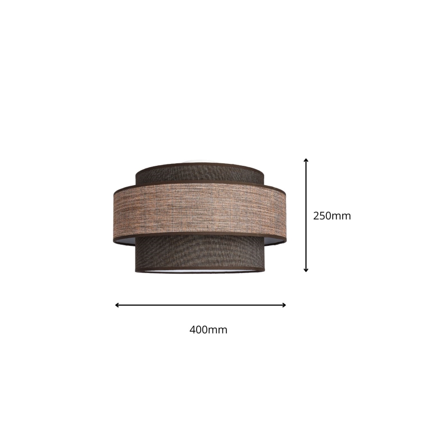 Plafonnier GRACE 1xE27/60W/230V marron/beige