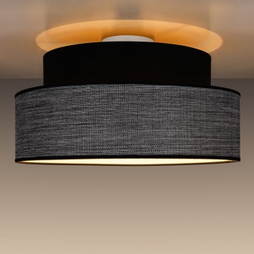 Plafonnier GRACE 1xE27/60W/230V noir/gris