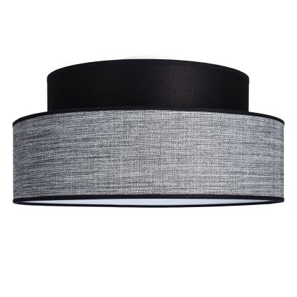 Plafonnier GRACE 1xE27/60W/230V noir/gris
