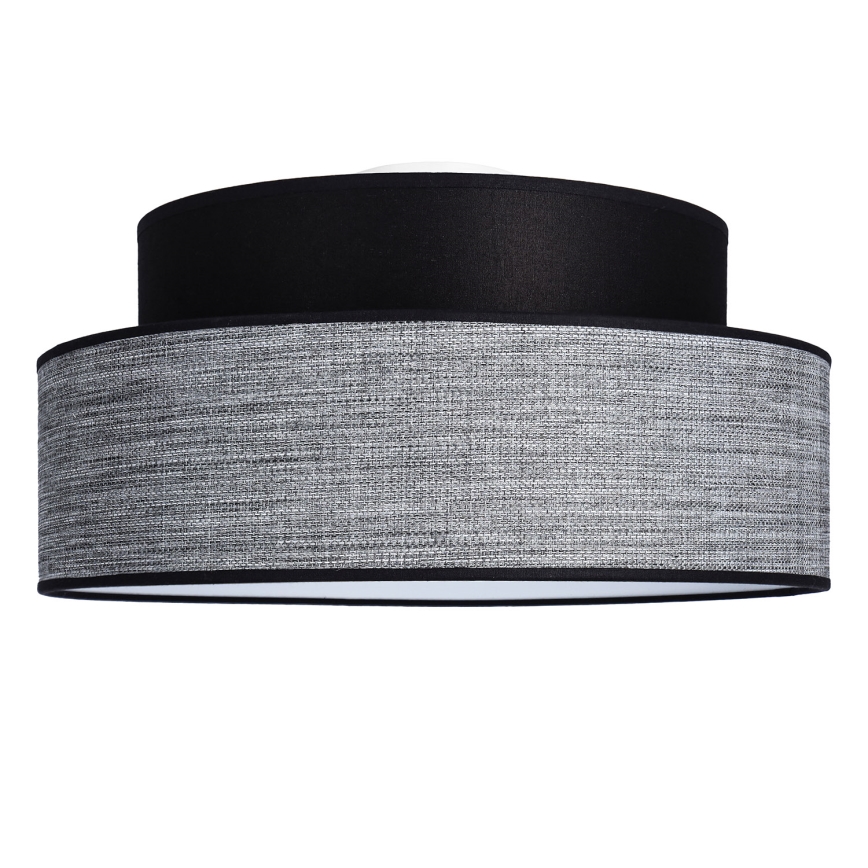 Plafonnier GRACE 1xE27/60W/230V noir/gris