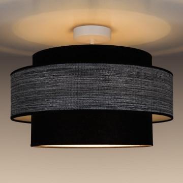 Plafonnier GRACE 1xE27/60W/230V noir/gris