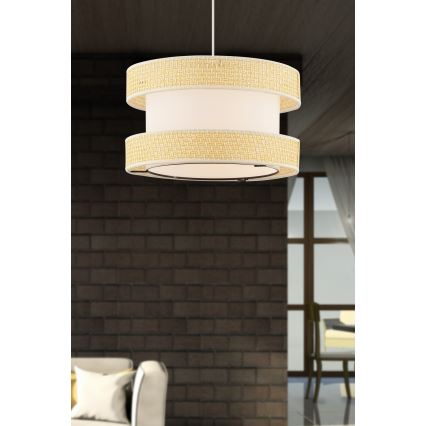 Plafonnier HALO 1xE27/60W/230V crème/beige