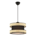 Plafonnier HALO 1xE27/60W/230V noir/beige