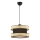 Plafonnier HALO 1xE27/60W/230V noir/beige