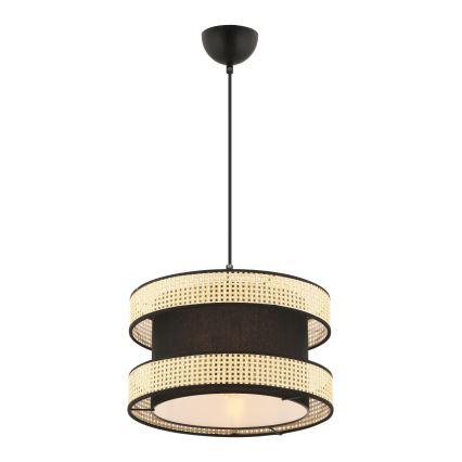 Plafonnier HALO 1xE27/60W/230V noir/beige
