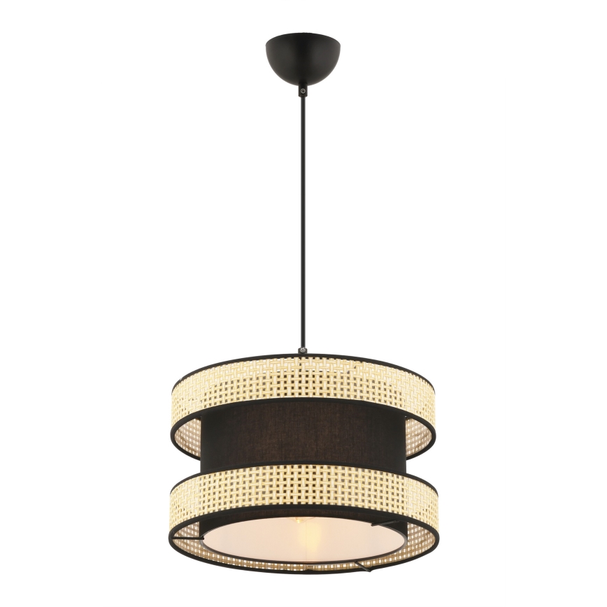 Plafonnier HALO 1xE27/60W/230V noir/beige
