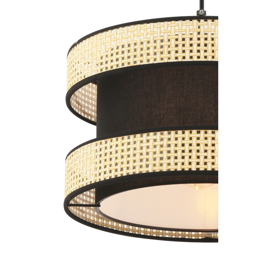 Plafonnier HALO 1xE27/60W/230V noir/beige