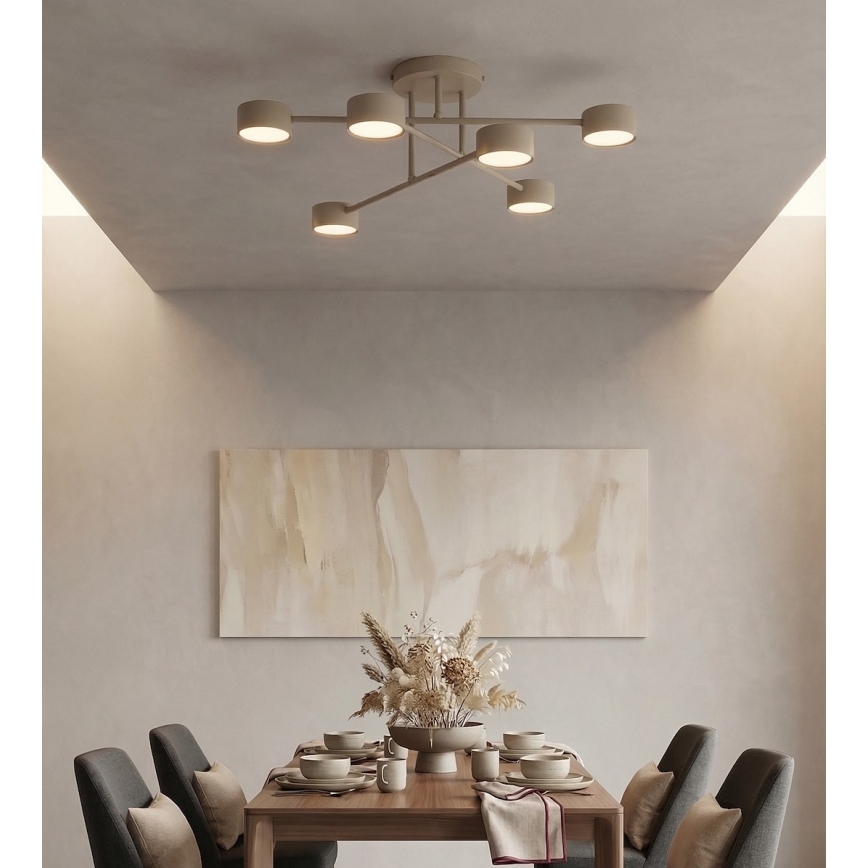 Plafonnier HALO 6xGX53/10W/230V beige