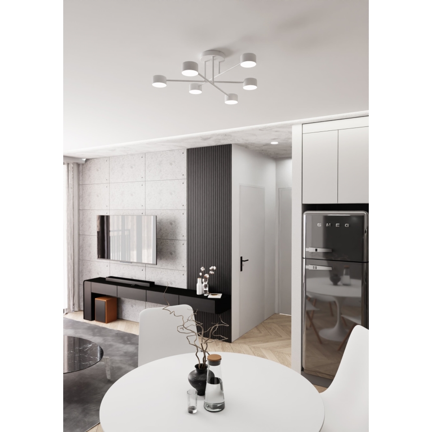 Plafonnier HALO 6xGX53/10W/230V blanc