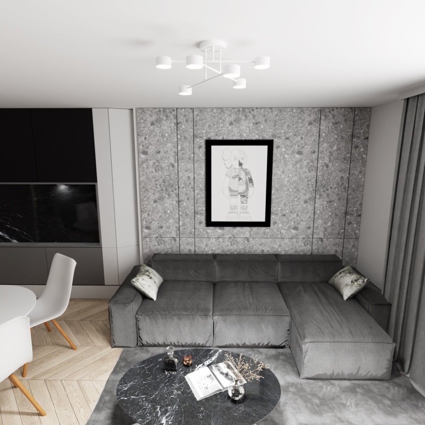 Plafonnier HALO 6xGX53/10W/230V blanc