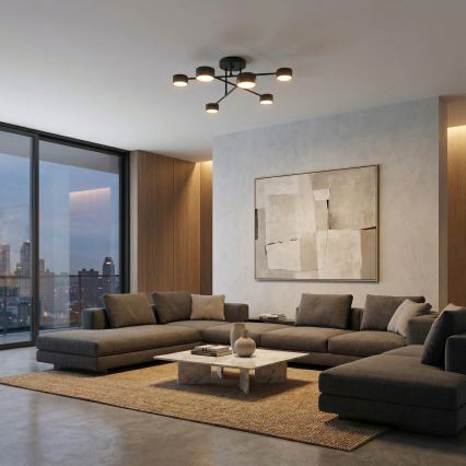 Plafonnier HALO 6xGX53/10W/230V noir