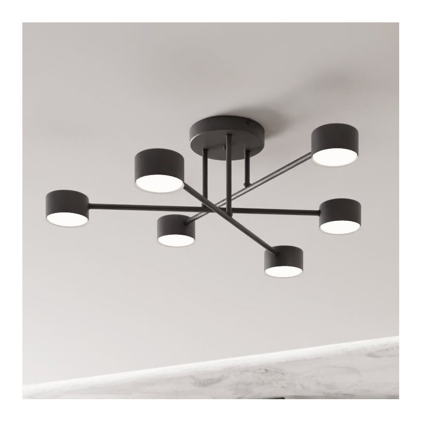 Plafonnier HALO 6xGX53/10W/230V noir