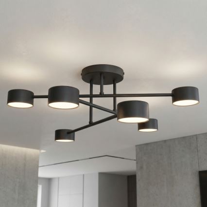 Plafonnier HALO 6xGX53/10W/230V noir