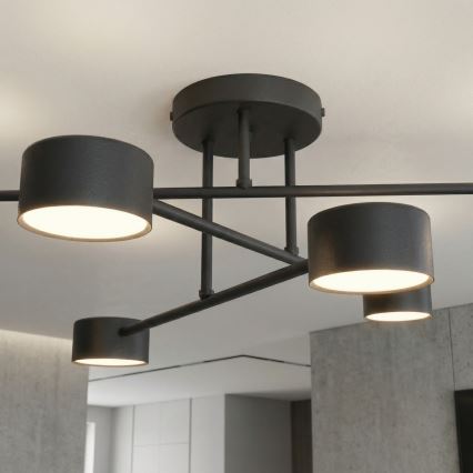 Plafonnier HALO 6xGX53/10W/230V noir